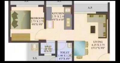 Image of 610 Sq.ft 1 BHK Apartment / Flat for sale in Crown Residency, Mumbra, Thane for Rs. 4000000