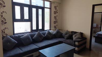 Living Room Image of 1000 Sq.ft 2 BHK Apartment / Flat for rent in Coral Citadel, Nirman Nagar Jaipur for Rs. 23000