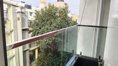 Balcony Image of 1000 Sq.ft 2 BHK Builder Floor for rent in HSR Layout Bengaluru for Rs. 38000