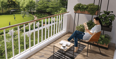 Image of 869 Sq.ft 2 BHK Apartment / Flat for sale in Godrej Tower 4 Green Terraces Godrej City, Panvel, Navi Mumbai for Rs. 12400000