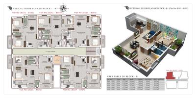 Image of 1592 Sq.ft 3 BHK Apartment / Flat for sale in Mancheswar, Bhubaneswar for Rs. 11144000
