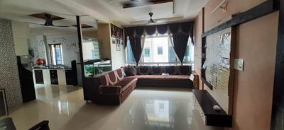 Hall Image of 1650 Sq.ft 4 BHK Apartment / Flat for rent in Nakshtra Heights, Subhanpura Vadodara for Rs. 25000