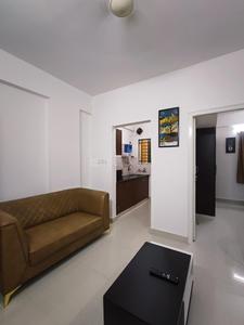 Hall Image of 550 Sq.ft 1 BHK Apartment / Flat for rent in Marathahalli Bengaluru for Rs. 23000