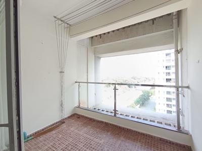 Balcony Image of 1500 Sq.ft 3 BHK Apartment / Flat for rent in Mallapur Secunderabad for Rs. 27000