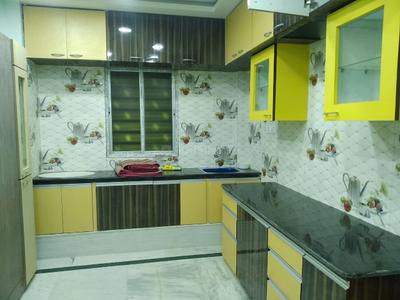 Kitchen Image of 900 Sq.ft 2 BHK Builder Floor for rent in Kalikapur, EM Bypass Kolkata for Rs. 28000