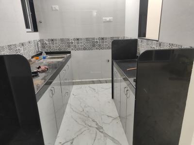 Kitchen Image of 475 Sq.ft 1 BHK Apartment / Flat for rent in Nandivardhan Fortuna Blue, Lower Parel Mumbai for Rs. 60000