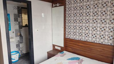 Bedroom Image of 450 Sq.ft 1 BHK Apartment / Flat for rent in Kopar Khairane Navi Mumbai for Rs. 28000