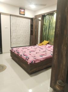 Bedroom Image of 1200 Sq.ft 2 BHK Apartment / Flat for rent in Digja Shiv Digja, Pal Gam Surat for Rs. 27000