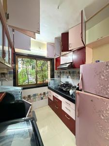 Kitchen Image of 650 Sq.ft 1 BHK Apartment / Flat for rent in Lok Puram Extn, Thane West Thane for Rs. 27000