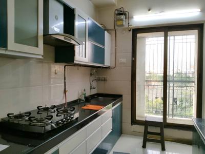 Kitchen Image of 910 Sq.ft 2 BHK Apartment / Flat for rent in Kasarvadavali Thane for Rs. 25700