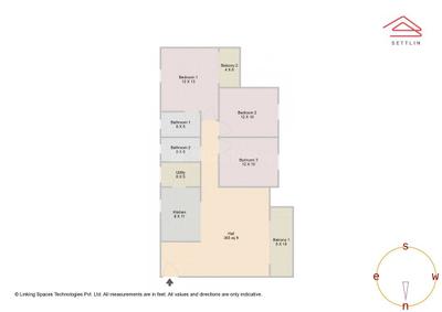 Image of 1700 Sq.ft 3 BHK Apartment / Flat for sale in Godrej Woodscapes by Godrej Properties Ltd. , Goravigere, Bengaluru for Rs. 24600000