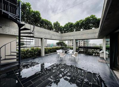 Balcony Image of 9000 Sq.ft 4 BHK Penthouse for rent in Iscon Ambli Road Ahmedabad for Rs. 450000