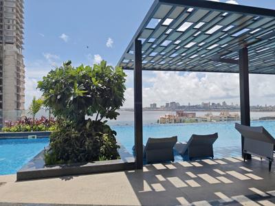 Swimming Pool Image of 1400 Sq.ft 3 BHK Apartment / Flat for sale in Prescon Midtown Bay, Mahim Mumbai for Rs. 64000000