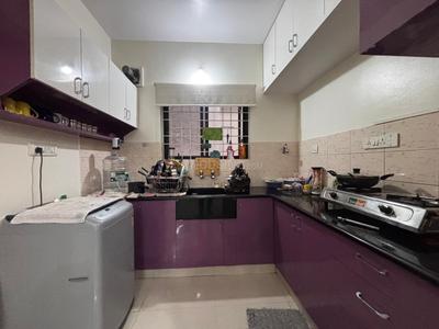 Kitchen Image of 1200 Sq.ft 1 BHK Apartment / Flat for rent in Indira Nagar Bengaluru for Rs. 35000