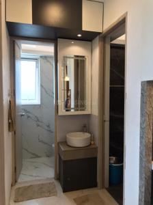 Bathroom Image of 850 Sq.ft 1 BHK Apartment / Flat for sale in Aurum Q Residences R2, Ghansoli Navi Mumbai for Rs. 12500000