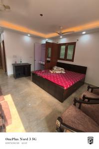 Bedroom Image of 600 Sq.ft 1 RK Builder Floor for rent in Malviya Nagar New Delhi for Rs. 29000