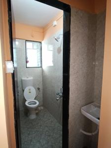 Bathroom Image of 455 Sq.ft 1 BHK Apartment / Flat for rent in Wadhwani Om Manglam Chaitanya, Kiwale Pune for Rs. 17500