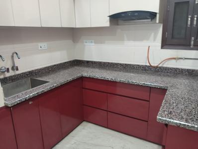 Kitchen Image of 1400 Sq.ft 3 BHK Builder Floor for rent in Preet Vihar New Delhi for Rs. 35000