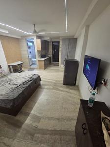 Bedroom Image of 280 Sq.ft 1 RK Studio for rent in  Dayanand Colony RWA, Lajpat Nagar New Delhi for Rs. 26000