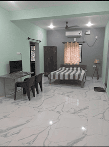 Bedroom Image of 550 Sq.ft 1 R Independent House for rent in Siolim Goa for Rs. 17000