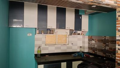 Kitchen Image of 825 Sq.ft 2 BHK Apartment / Flat for sale in Srijan Green Field City Classic Premium, Maheshtala Kolkata for Rs. 4300000