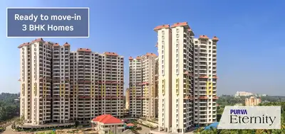 Image of 1400 Sq.ft 3 BHK Apartment / Flat for sale in Purva Eternity , Kakkanad, Kochi for Rs. 11000000