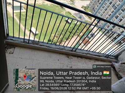 Balcony Image of 1850 Sq.ft 3 BHK Apartment / Flat for rent in Supreme Tower, Sector 99 Noida for Rs. 30000