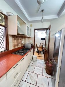 Kitchen Image of 1600 Sq.ft 3 BHK Builder Floor for rent in Safdarjung Enclave New Delhi for Rs. 90000