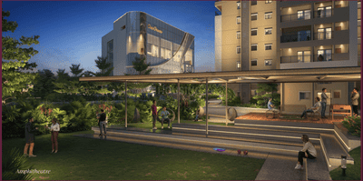 Image of 1462 Sq.ft 1 BHK Apartment / Flat for sale in Candeur Eternia, Bachupally, Hyderabad for Rs. 9600000