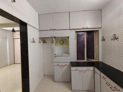 Kitchen Image of 600 Sq.ft 1 BHK Apartment / Flat for rent in Thane West Thane for Rs. 27000