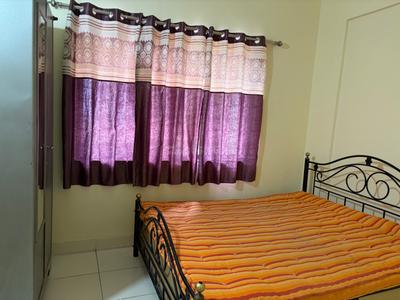 Bedroom Image of 650 Sq.ft 1 BHK Apartment / Flat for rent in Kumar Paradise, Magarpatta City Pune for Rs. 28000