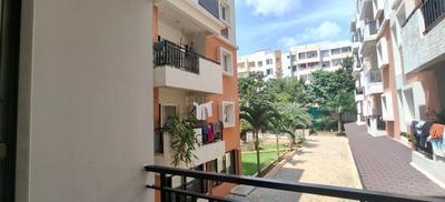 Balcony Image of 650 Sq.ft 1 BHK Apartment / Flat for sale in Disha Courtyard, Whitefield Bengaluru for Rs. 8000000