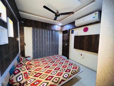 Bedroom Image of 1200 Sq.ft 2 BHK Apartment / Flat for rent in Rushabhdev Sharan Circle Homes, Zundal Ahmedabad for Rs. 28000