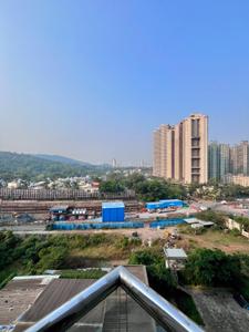 Balcony Image of 600 Sq.ft 1 BHK Apartment / Flat for rent in Unique Vistas, Thane West Thane for Rs. 35000