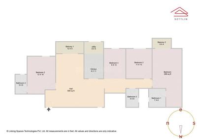 Image of 2166 Sq.ft 3.5 BHK Apartment / Flat for sale in Park East by Ruchira by Ruchira Developers LLP, Kannamangala - Whitefield Hoskote Road, Bengaluru for Rs. 24800000