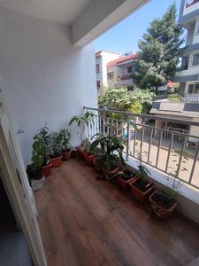 Balcony Image of 612 Sq.ft 1 BHK Apartment / Flat for rent in Samarth Vihar, Pimple Gurav Pune for Rs. 17000