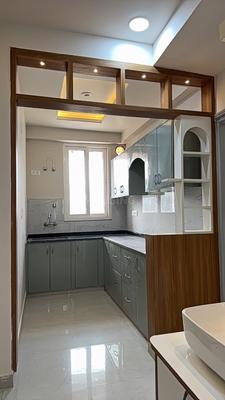 Kitchen Image of 1300 Sq.ft 3 BHK Apartment / Flat for sale in Keshupura Jaipur for Rs. 4700000