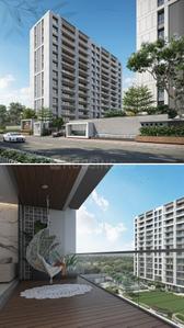 Balcony Image of 2500 Sq.ft 3 BHK Apartment / Flat for sale in Vesu Surat for Rs. 12877777