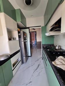 Kitchen Image of 1050 Sq.ft 3 BHK Apartment / Flat for rent in Kandivali East Mumbai for Rs. 90000