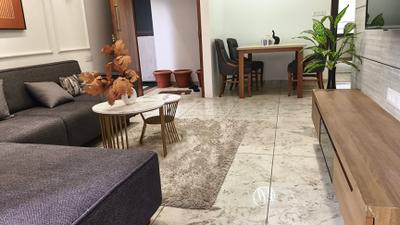 Living Room Image of 1300 Sq.ft 3 BHK Apartment / Flat for sale in Shwetsom Stavam Residency, Gota Ahmedabad for Rs. 9200000