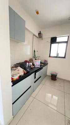 Kitchen Image of 1000 Sq.ft 2 BHK Apartment / Flat for rent in Lavim Broadway Brooklyn Manhattan, Wakad Pune for Rs. 36999