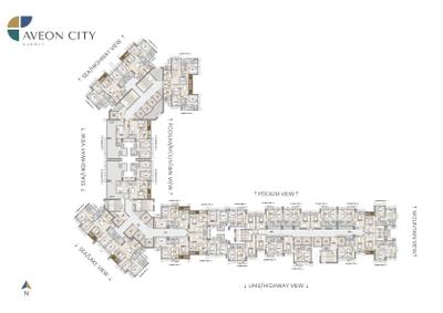 Image of 900 Sq.ft 2 BHK Apartment / Flat for sale in Aveon City, Airoli, Navi Mumbai for Rs. 14500000
