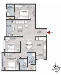 Image of 1278 Sq.ft 3 BHK Apartment / Flat for sale in Bren Avaana, Kaggalipura, Bengaluru for Rs. 15000000