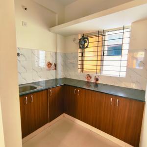 Kitchen Image of 685 Sq.ft 1 BHK Builder Floor for rent in Kasturi Nagar Bengaluru for Rs. 18000