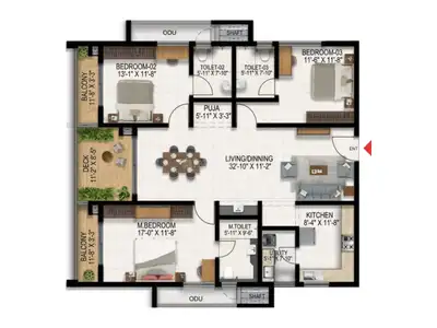 3 BHK Flat