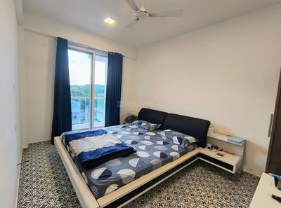 Bedroom Image of 970 Sq.ft 1.5 BHK Apartment / Flat for rent in Marna Siolim Goa for Rs. 65000