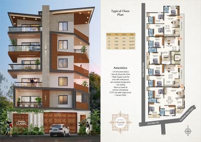 Image of 1747 Sq.ft 3 BHK Apartment / Flat for sale in Indira Nagar, Bengaluru for Rs. 24000000