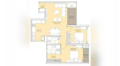 Image of 1057 Sq.ft 2 BHK Apartment / Flat for sale in Urway Aikyam, Ravet, Pune for Rs. 7700000