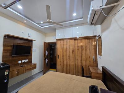 Bedroom Image of 580 Sq.ft 1 RK Apartment / Flat for rent in Kondapur Hyderabad for Rs. 17500