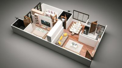 Image of 1160 Sq.ft 2 BHK Apartment / Flat for sale in Sky Deck, Bhawrasla, Indore for Rs. 6066000